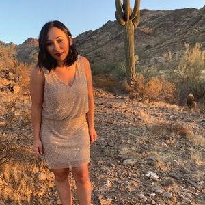 Beaded cocktail dress